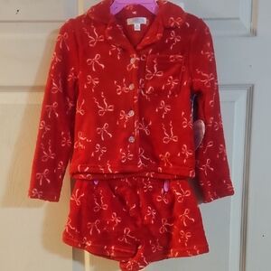 BMAGICAL BY BTWEEN 3 PIECE HOLIDAY PJ SET: RED NEW WITH TAGS: SIZE 5